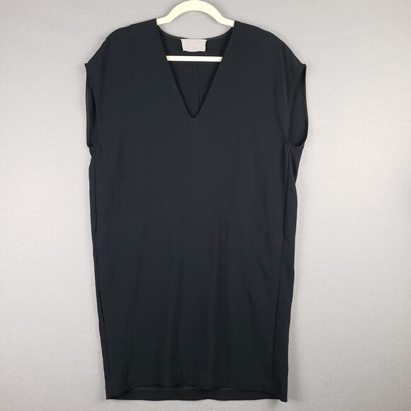 Everlane Dresses & Skirts - Everlane Womens Size 2 Cap Sleeve Mini Dress Black Capsule Wardrobe Office Basic